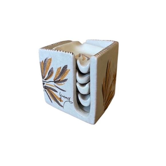 Vintage Lavorazione A Mano Ceramic Small Personal Individual (Ash)Trays & Holder - Picture 6 of 14